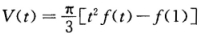 设函数f（x)在[1，＋∞)上连续，若由曲线y＝f（x)，直线x＝1，x＝t（t＞1)与x轴所围成的