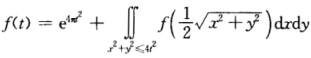 设函数f（f)在[0，＋∞)上连续，且满足方程，求f（t)．设函数f(f)在[0，＋∞)上连续，且满