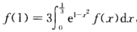 设f（x)在[0，1]上连续，在（0，1)内可导，且满足，证明：存在一点ξ∈（0，1)，使得f（ξ)