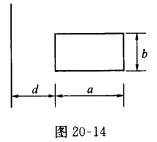 一根长直导线旁有一个与之共面、边长分别为b和a的矩形线圈．长度为6的边与导线平行且与直导线相距为d，
