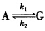 某1—1级对峙反应，在某温度下测得如下数据，反应开始时G的浓度为零，求：（1)反应的平衡常数；（2)