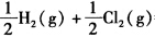 已知下列反应在298K的时热效应。 （1)Na（s)＋Cl2（g)＝＝NaCl（s) △rHm=一4