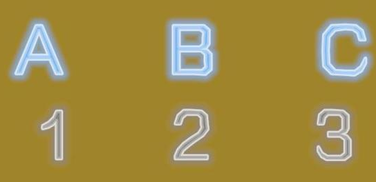 你需要将A,B,C这3个字母与1，2，3这3个数字配对，下面是给出的具体信息：1、如果B不是2就是1