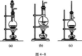 实验室中用乙醇制取乙烯时，采用的气体制备装置是图4－8中的______（填图下的符号）．实验室中用乙