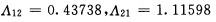 计算下列甲醇（1)一水（2)系统的组分逸度。 （1)p=101325Pa，T=81．48℃，y1=0