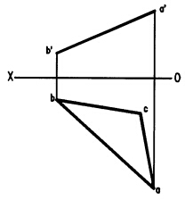 已知AB为直角△ABC的斜边，试完成△ABC的正面投影（如下图)。已知AB为直角△ABC的斜边，试完