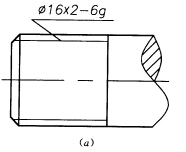 指出图（a)中普通螺纹标注中的错误，并加以改正。指出图(a)中普通螺纹标注中的错误，并加以改正。 请