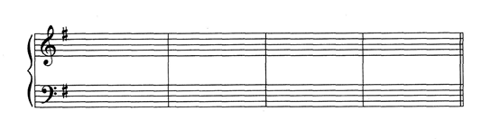 下例是贝多芬《钢琴奏鸣曲》Op．79第三乐章片段的减缩谱，请根据要求配置和声连接。要求：（1）加入两
