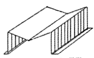 　5.车间采光利用的天窗类型很多，下图属于属于天窗类型中的()。　　A.矩形　　B.梯形　　C.M形