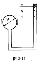 （东南大学2004年考研试题)如图2—14所示，一球形容器盛水，容器由两个半球面用螺栓连接而成。已知