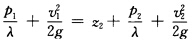 （武汉大学2009年考研试题)恒定总流的能量方程z1 ＋＋hw1－2，式中各项代表（)。A．单位体积