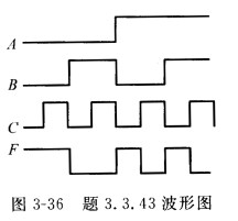 电路的输出F与输入A、B、C的关系如图3—36所示，试用一片8选l MUX 7415l实现之。 请帮