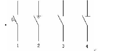 下列图形符号中表示“延时闭合接点”符号的是（)图1A.1B.2C.3D.4下列图形符号中表示“延时闭