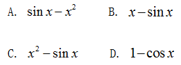 当x→0时，下列变量与x相比为等价无穷小量的是（）