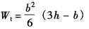 b、h分别为矩形截面受扭构件的截面短边尺寸、长边尺寸，则截面的塑性抵抗矩W1应按下列（)计算。A．b