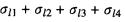 后张法预应力混凝土受弯构件在计算由混凝土收缩、徐变引起的预应力损失（σls、σls)计算公式中，计算