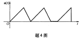 某电压信号随时间变化的波形如图所示，该信号属于（)。A.周期信号B.数字信号C.离散信号D.连续时某