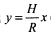 （2007年)直线（x≥0，H，R为任意常数)与y=H及y轴所围图形绕y轴旋转一周所得旋转体的体积为