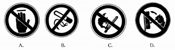 以下标志为禁止烟火的是（)。以下标志为禁止烟火的是()。