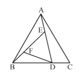 如图，D、E、F分别是BC、AD、BE的三等分点，已知SΔABC=27平方厘米，则SΔDEF=（）平