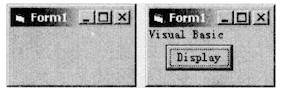 在Form1的窗体土绘制一个命令按钮，名为Cmd1，标题为Display，按钮隐藏。编写适当的事件过