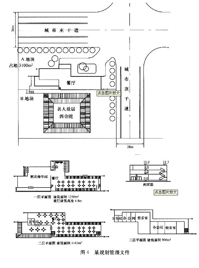 如图4所示，根据某城市规划部门提供的规划管理文件，A地块规划为一个小型博物馆用地，占地面积3100m