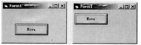 在名为Form1的窗体上绘制一个命令按钮，其名称为Cmd1，标题为Move，位于窗体的右下部。编写适