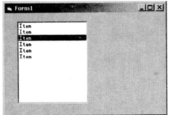 在名为Form1的窗体上建立一个名为List1的列表框（如下图所示)。编写适当的事件过程，使在程序运