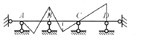有一连续梁，受力如下图所示，则下列连续梁上的弯矩示意图中，正确的是()。