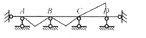 有一连续梁，受力如下图所示，则下列连续梁上的弯矩示意图中，正确的是()。