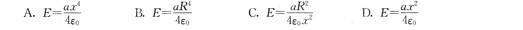 在半径为R的球体内，电荷分布是球对称的，电荷体密度为ρ=ar（0≤r≤R)，ρ=0 （r＞R)，其中