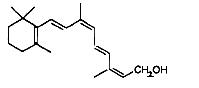 维生素A异构体中活性最强的结构是A．B．C．D．E．维生素A异构体中活性最强的结构是A．B．C．D．
