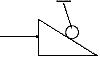 如图所示，小球系在细绳的一端，放在光滑的斜面上，用力将斜面在水平桌面上向右椎移，使小球上升(最高点足
