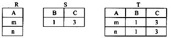 设有如下三个关系表下列操作中正确的是 ______。