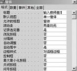 在设计视图中设置如下图所示窗体的"格式"属性，正确的设置是