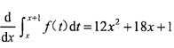 设三次多项式f(x)=ax3+bx2+cx+d满足,那么，当x为()时，f(x)达到极大值。