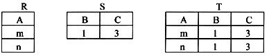 设有如下三个关系表下列操作中正确的是______。