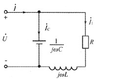 下图所示电路中，电流有效值I1=10A，IC=8A，总功率因数cosφ为1，则电流I是 （)。A．2