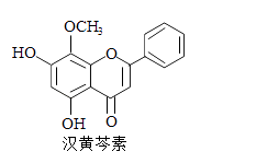 汉黄芩素是传统中草药黄芩的有效成分之一，对肿瘤细胞的杀伤有独特作用.下列有关汉黄芩素的叙述正确的是(