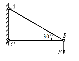 [图] 图示受力结构中，AB为直径d=10mm的圆截面钢杆，从... 图示受力结构中，AB为直径d=