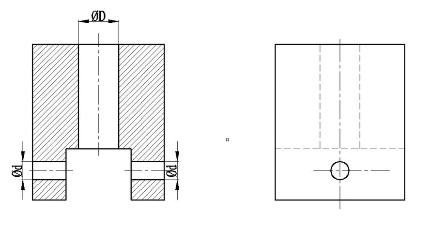 习题图所示零件的技术要求是： ①2-Φd孔轴线对其公共轴线的同轴度公差为Φ0.02mm； ②ΦD孔轴