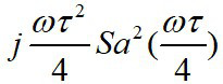 信号f (t)如图所示，其傅里叶变换为（）。(注：） 