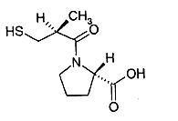 血管紧张素转化酶（ACE)抑制剂卡托普利的化学结构是A．B．C．D．E．血管紧张素转化酶(ACE)抑