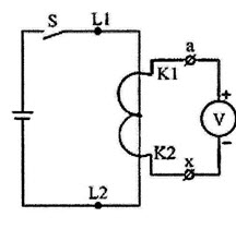 电流互感器用直流法测极性接线图是（）。