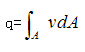A. q=πR²B. q=MV/QC. q=FSD. 