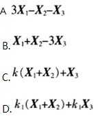 设是AX=b的三个解，则下列（）也是AX=b的解.