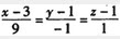 曲面3x2+y2-z2=27在点（3，1，1）处的法线方程为（）．