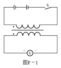 利用直流法如何定单相电压互感器的极性（见图F－1）？	