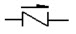 在工艺流程图中，表示隔膜阀的符号是（）。
