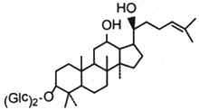 人参皂苷Rg1的化学结构是（）
